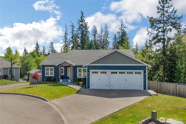 13800 27th Dr NW, Tulalip, WA 98271 - single story home featuring driveway, a garage, and board and batten siding
