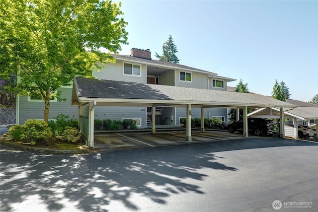 15212 NE 8th St Unit F3, Bellevue, WA 98007 - covered parking lot with stairs