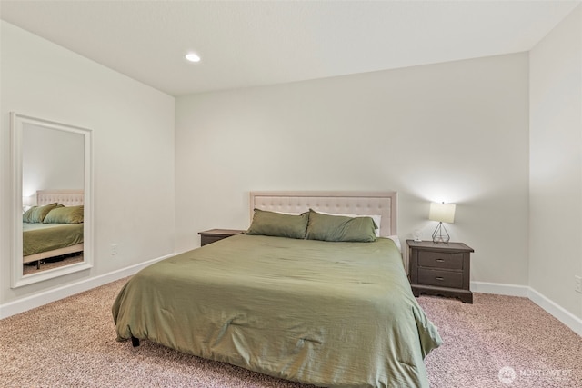 266 Fir Rd, Ariel, WA 98603 - bedroom with carpet flooring, baseboards, and recessed lighting