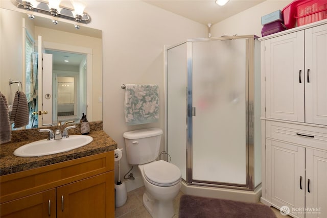 625 Argyle Ave Unit D, Friday Harbor, WA 98250 - bathroom with a shower stall, toilet, and vanity