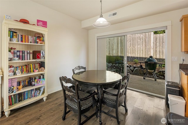 625 Argyle Ave Unit D, Friday Harbor, WA 98250 - dining room featuring wood finished floors and baseboards