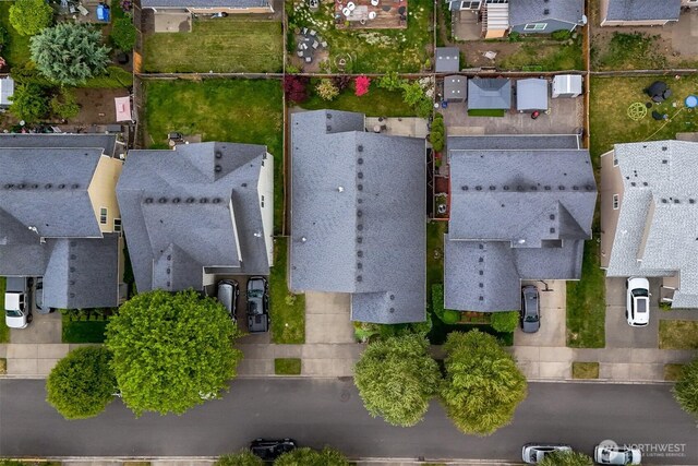 aerial perspective of suburban area