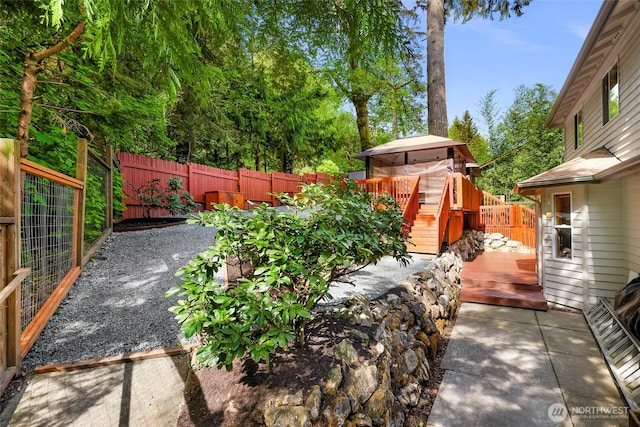 163 Polo Park Dr, Bellingham, WA 98229 - fenced backyard with a deck