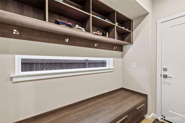 24821 237th Ln SE, Maple Valley, WA 98038 - mudroom with baseboards and wood finished floors