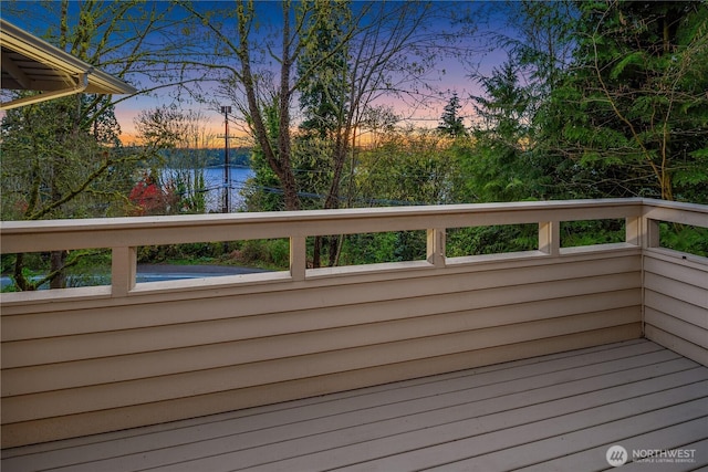 5310 W Mercer Way, Mercer Island, WA 98040 - wooden deck featuring a water view