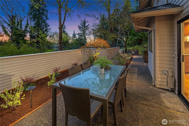 5310 W Mercer Way, Mercer Island, WA 98040 - view of patio / terrace featuring outdoor dining space and fence