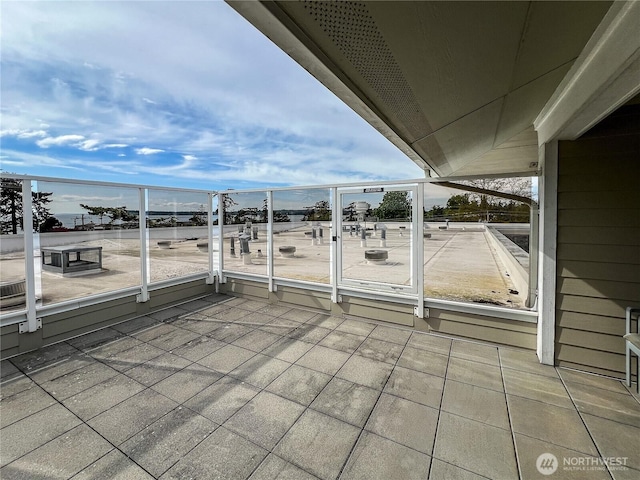 view of patio / terrace featuring a balcony