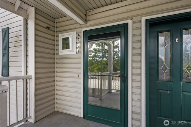 view of entrance to property