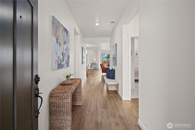 12713 176th Ave E, Bonney Lake, WA 98391 - corridor with wood finished floors and baseboards