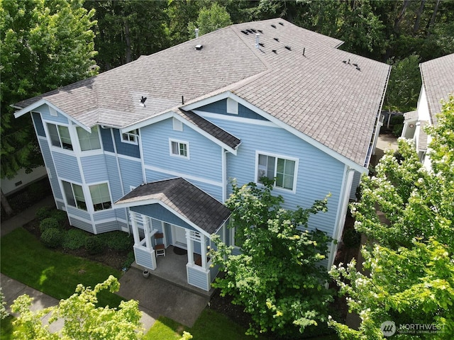 view of subject property
