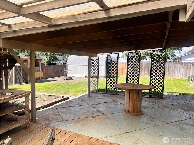 235 Ivy St NE, Ephrata, WA 98823 - view of patio / terrace with an outdoor fire pit