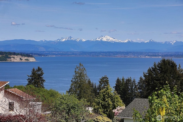 4638 Tanner View Dr, Clinton, WA 98236 - water view featuring a mountainous background