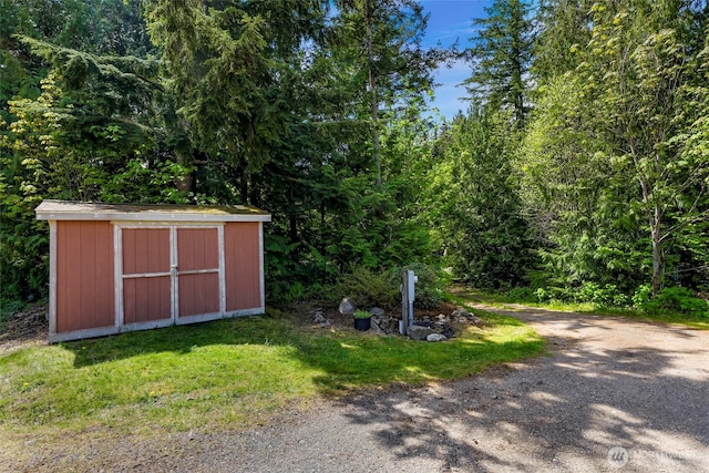 846 Deep Valley Dr, Maple Falls, WA 98266 - view of shed with a forest view