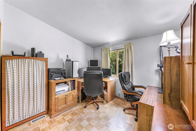 846 Deep Valley Dr, Maple Falls, WA 98266 - office featuring vaulted ceiling and a textured ceiling