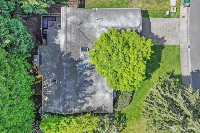view from above of property