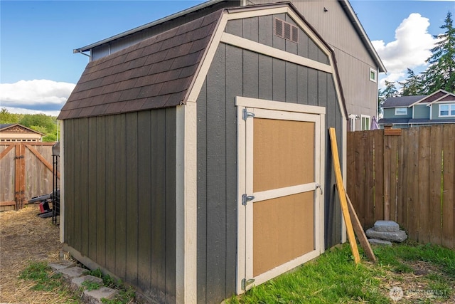 1339 E 51st St, Tacoma, WA 98404 - view of shed featuring a fenced backyard