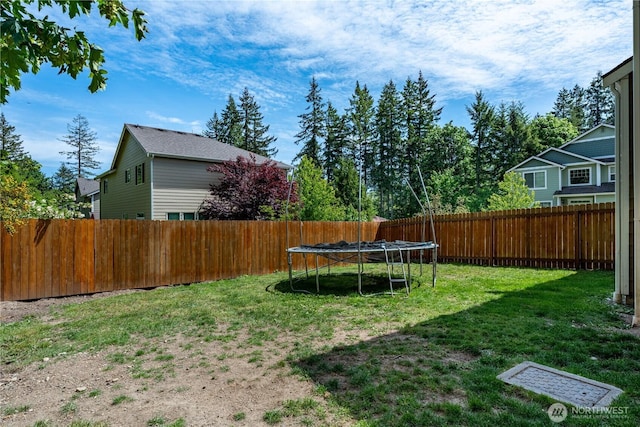 3677 SE Chesterton Dr, Port Orchard, WA 98366 - view of yard featuring a trampoline