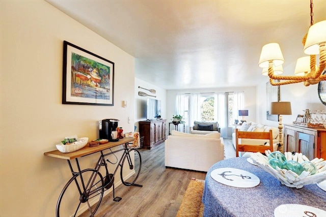 1515 Ocean Beach Blvd Unit 202, Long Beach, WA 98631 - dining area featuring wood finished floors