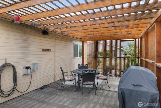336 Spring Cir SW, Mattawa, WA 99349 - view of patio with outdoor dining space, grilling area, and a pergola