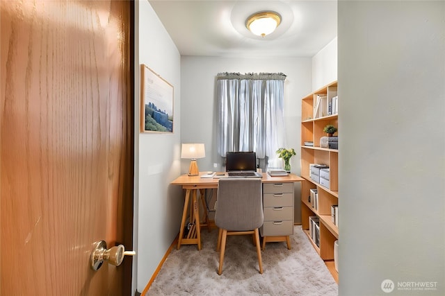 8224 Quinault Rd, Blaine, WA 98230 - home office featuring light carpet and baseboards