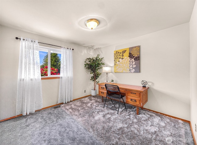 8224 Quinault Rd, Blaine, WA 98230 - office area featuring carpet flooring and baseboards