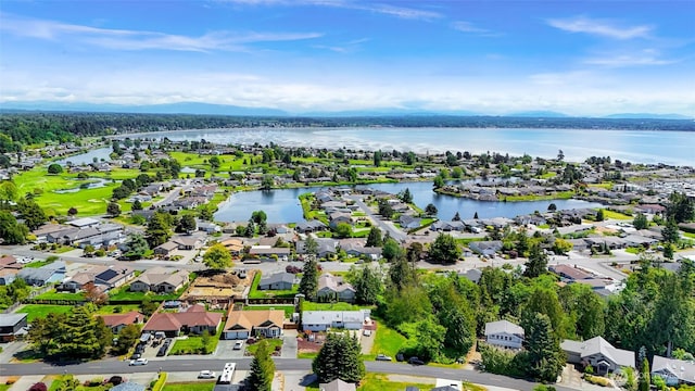 8224 Quinault Rd, Blaine, WA 98230 - aerial view of residential area with a water and mountain view
