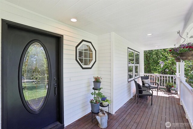 15513 NE Beebe Rd, Battle Ground, WA 98604 - property entrance with a porch