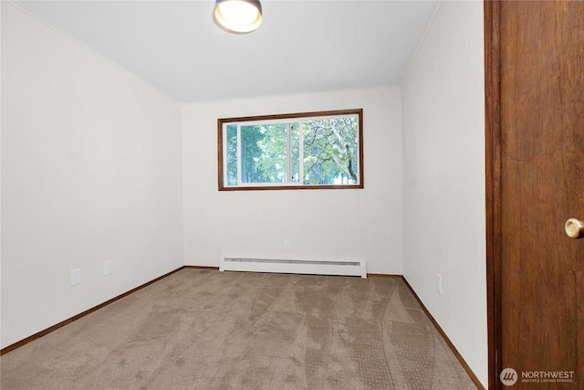 5015 15th Ave SE, Lacey, WA 98503 - carpeted empty room with a baseboard heating unit, baseboards, and crown molding
