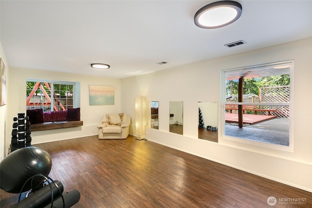 13235 68th Pl NE, Kirkland, WA 98034 - exercise room with wood finished floors and baseboards