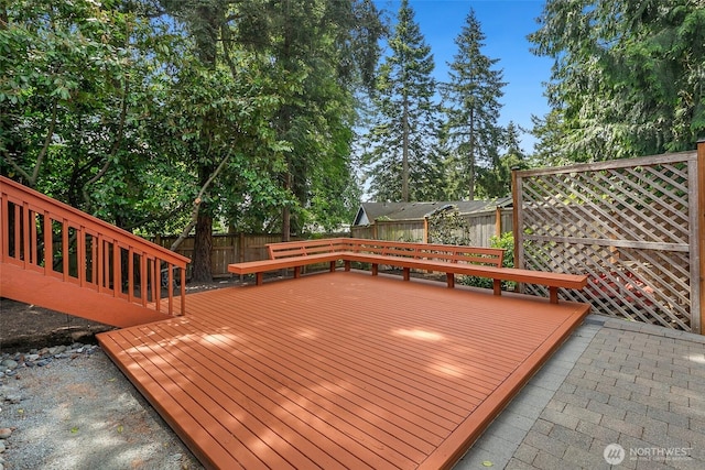 13235 68th Pl NE, Kirkland, WA 98034 - wooden deck with a fenced backyard