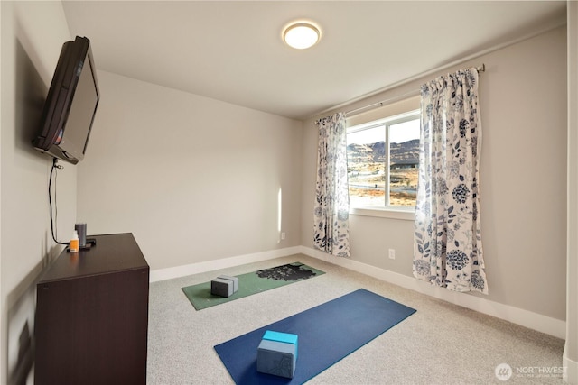 470 S Partridge Ln, East Wenatchee, WA 98802 - exercise area with carpet flooring and baseboards