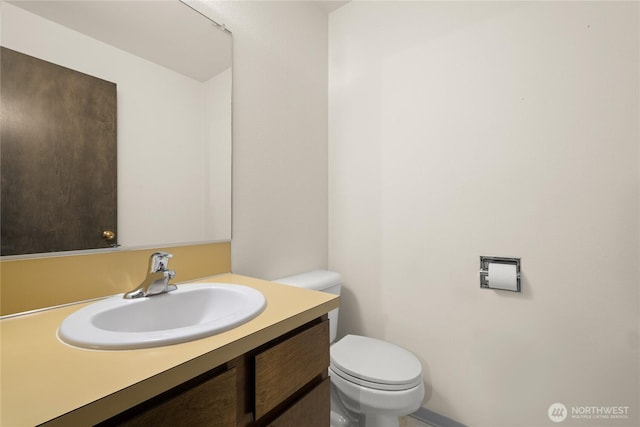 2431 W Lynnwood Dr, Longview, WA 98632 - bathroom with toilet and vanity