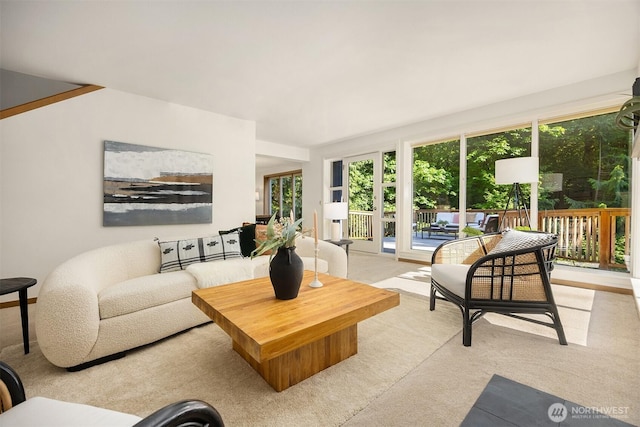 5047 84th Ave SE, Mercer Island, WA 98040 - living area with light colored carpet