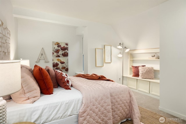 5047 84th Ave SE, Mercer Island, WA 98040 - bedroom with carpet and vaulted ceiling