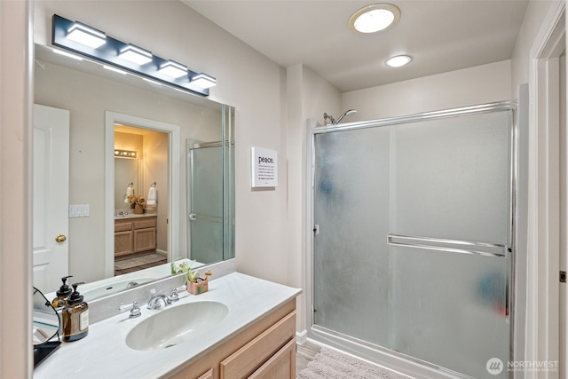 7340 Hawkstone Ave SW, Port Orchard, WA 98367 - full bath with a shower stall and vanity