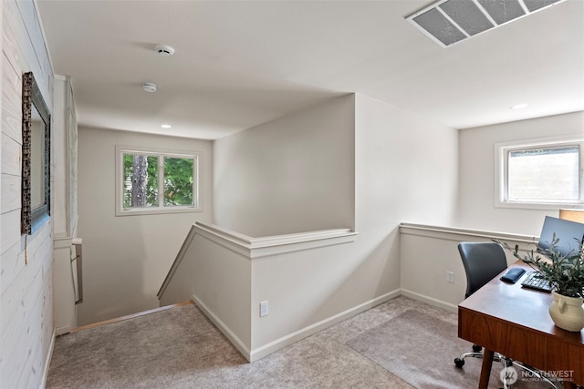 7340 Hawkstone Ave SW, Port Orchard, WA 98367 - carpeted home office featuring baseboards and recessed lighting