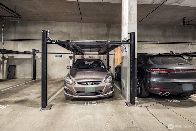 view of parking deck