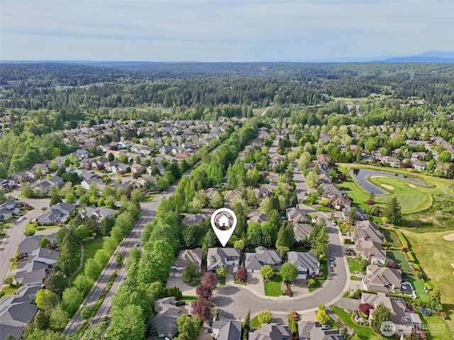 451 245th Ave SE, Sammamish, WA 98074 - aerial view of property's location featuring nearby suburban area and a large body of water
