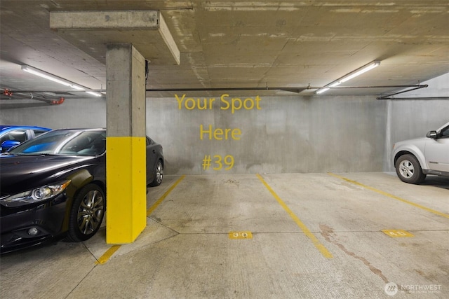view of parking deck