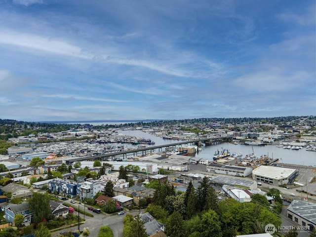 965 W Nickerson St Unit 33, Seattle, WA 98119 - aerial view of a marina and a large body of water