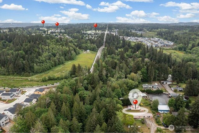 17465 NE Noll Rd NE, Poulsbo, WA 98370 - drone / aerial view of a forest