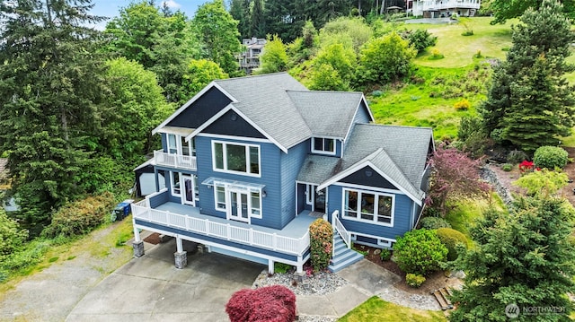 471 Dungeness Dr, Fox Island, WA 98333 - aerial view of property and surrounding area