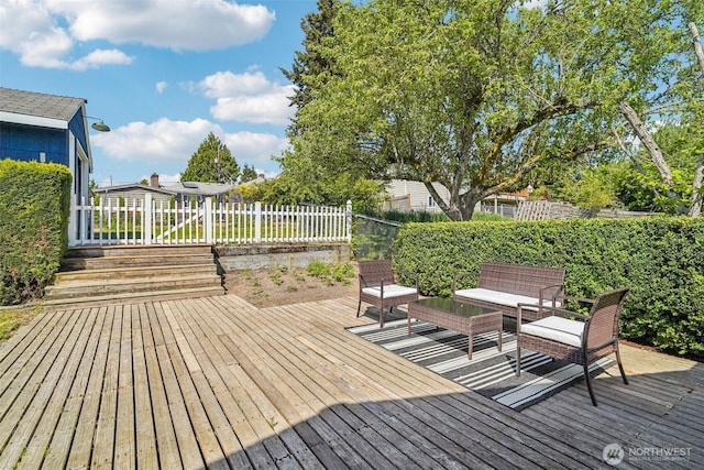 10229 35th Ave SW, Seattle, WA 98146 - wooden terrace with a fenced backyard
