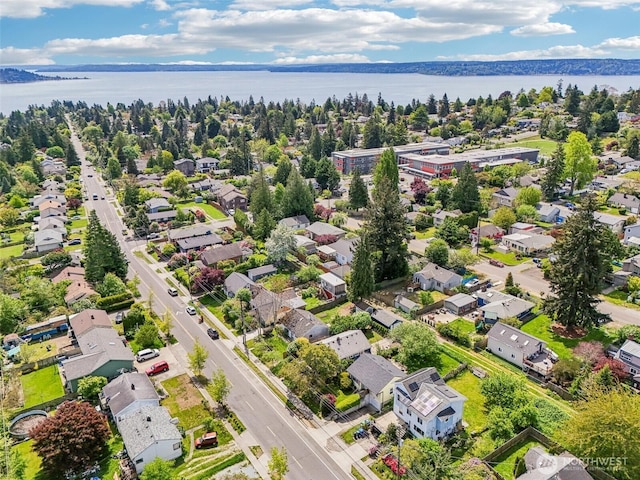 10229 35th Ave SW, Seattle, WA 98146 - aerial perspective of suburban area with a large body of water