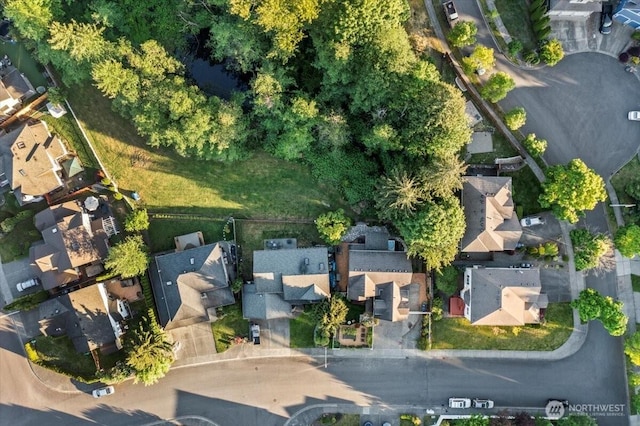 aerial overview of property's location featuring nearby suburban area