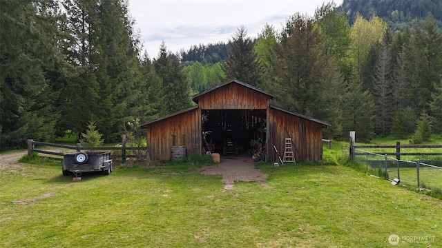 588 Mineral Creek Rd, Mineral, WA 98355 - view of pole building with a wooded view