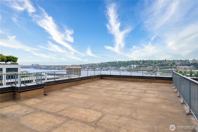 1000 Aurora Ave N Unit 311, Seattle, WA 98109 - view of patio / terrace featuring a water view and a view of city