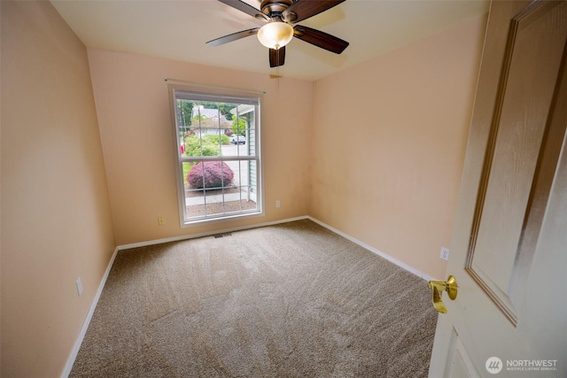 11857SE 321st Pl, Auburn, WA 98092 - carpeted empty room with a ceiling fan and baseboards