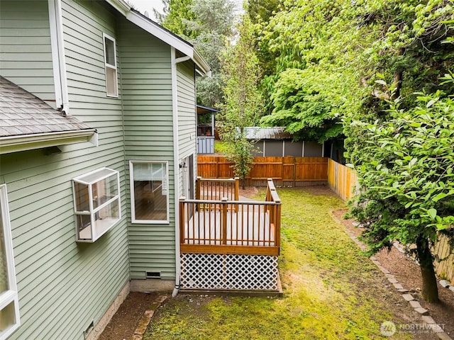 11857SE 321st Pl, Auburn, WA 98092 - fenced backyard featuring a deck