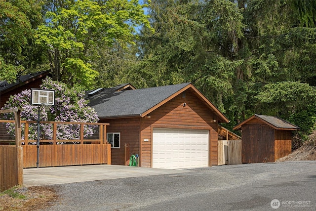 255 Alder St, Orcas Island, WA 98245 - view of front facade with a shingled roof and driveway